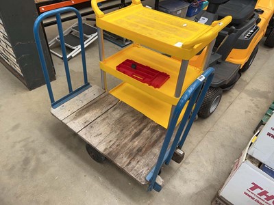 Lot 4490 - 4-wheeled porters trolley