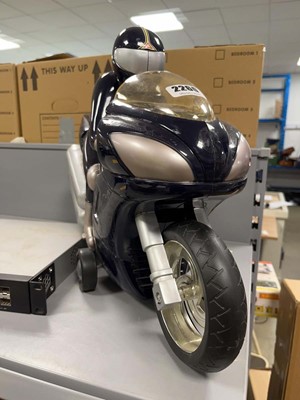 Lot 2260 - Model motorcycle and rider