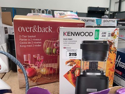 Lot 3115 - Kenwood duo prep 2 in 1 chopper and grinder...
