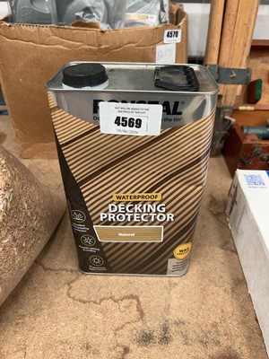 Lot 4569 - Single 5 Litre tub of decking protector