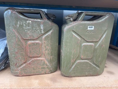 Lot 4585 - Two jerry cans