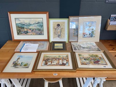 Lot 5321 - Group of 10 watercolours by Dorothy Elizabeth...