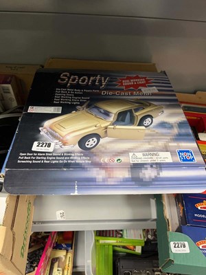 Lot 2278 - Three boxes sporty diecast metal cars