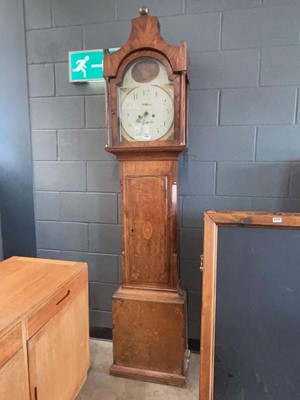 Lot 5330 - 19th Century oak cased long case clock