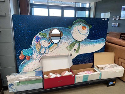 Lot 5333 - Free standing cut out of The Snowman...