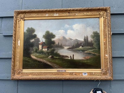 Lot 5342 - Oil on canvas landscape by E. Pauly