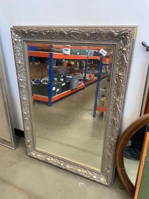 Lot 5346 - Rectangular floral framed wall mirror