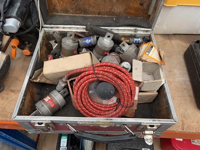 Lot 4523 - Cased set of large industrial fuses