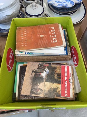 Lot 5369 - Box of vintage various bygone and car related...