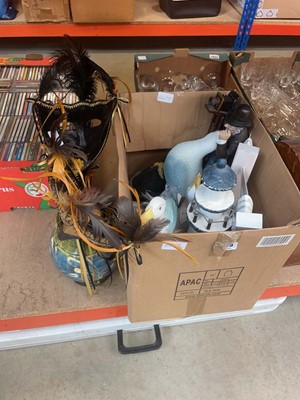 Lot 5375 - Box of decorative ornaments including...