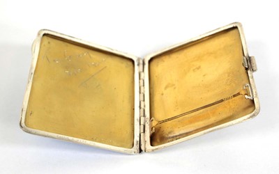 Lot 273 - A silver, parcel gilt and pale blue guilloche...