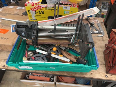 Lot 4629 - Crate containing assorted tools to include...