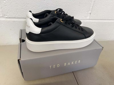 Lot 1825 - Boxed pair of Ted Baker trainers size UK 7.
