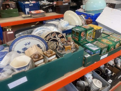 Lot 5400 - 2 trays of Underberg tins, collectors plates,...