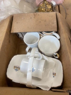 Lot 5404 - Tray of commemorative ceramics