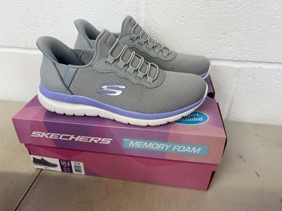 Lot 1835 - Boxed pair of Skechers hands free swift fit...