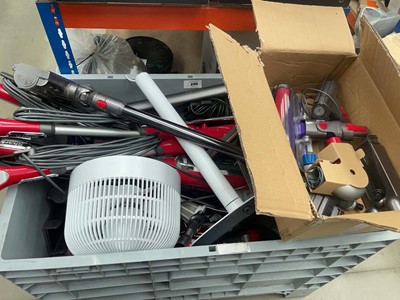 Lot 3155 - Box of various hand held Dyson accessories,...