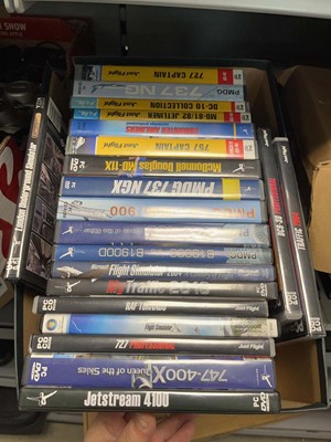 Lot 2308 - Box containing PC Flight Simulator and London...