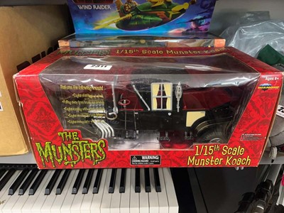 Lot 2311 - Boxed Munsters diecast vehicle along with two...