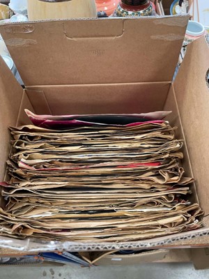 Lot 5426 - Box of records including Knee Deep in The...