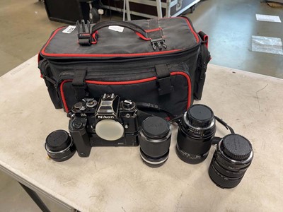 Lot 2317 - Nikon FA camera and lenses
