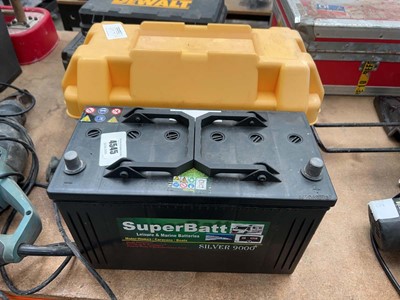 Lot 4545 - Two 12v batteries