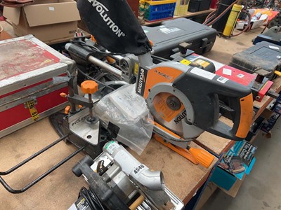 Lot 4547 - Evolution Rage 3 sliding mitre saw