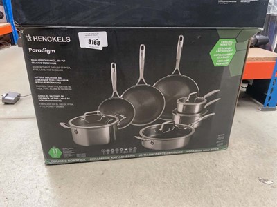 Lot 3168 - Henckels Paradigm ceramic non-stick cookware set