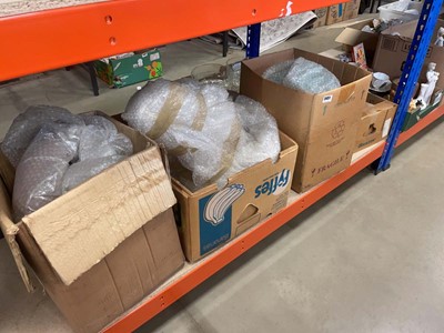 Lot 5451 - 4 boxes of art deco style glass ceiling lights