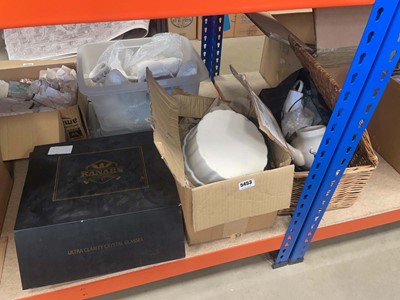 Lot 5453 - 3 boxes containing Emma Bridgewater tea set,...