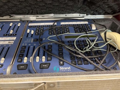 Lot 2331 - Pair of lighting mixing desks in a flight case