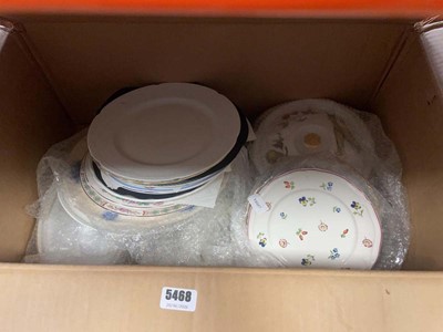 Lot 5468 - Large box containing Villeroy and Boch, Royal...