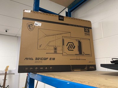 Lot 2357 - Boxed MSI MAG 321CQFE18 gaming monitor