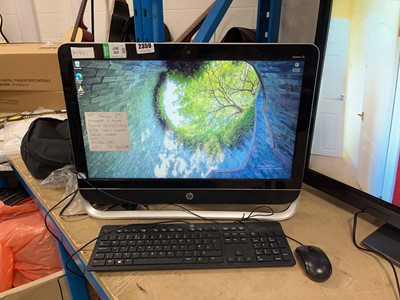 Lot 2359 - HP Pavilion 23 all in one PC with keyboard and...