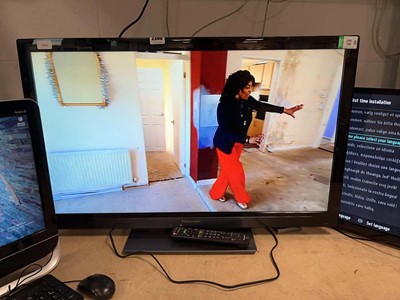 Lot 2360 - Panasonic 37" TV model TXL37E30B with remote...