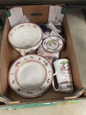 Lot 5508 - Box containing Booth floral patterned crockery