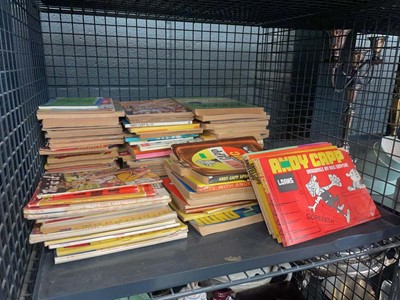 Lot 5524 - Cage containing Andy Capp comic strips...