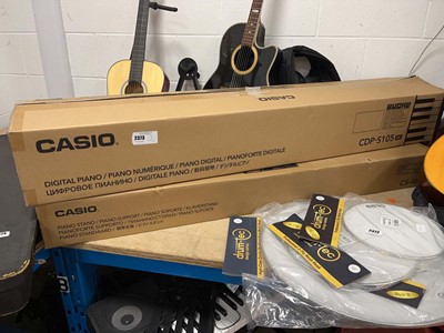 Lot 2373 - Boxed Casio CDP-S105 digital piano and stand