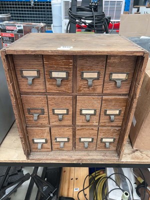 Lot 4642 - Twelve multi drawer cabinet in wood