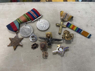 Lot 2400 - A Second World War trio of medals including...