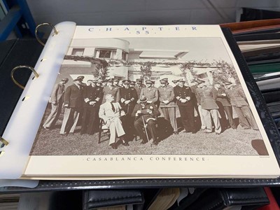 Lot 2387 - Box containing the History of WWII in postage...