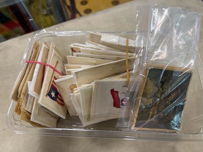 Lot 2452 - Box containing various silks to include...