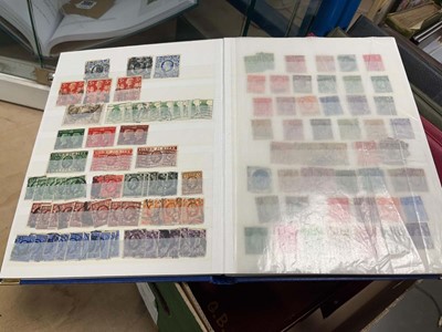 Lot 2389 - Box of seven albums of British stamps