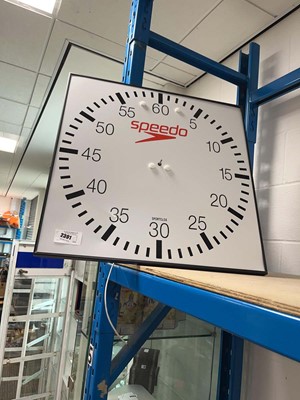 Lot 2391 - Speedo sports timer clock (no hands)