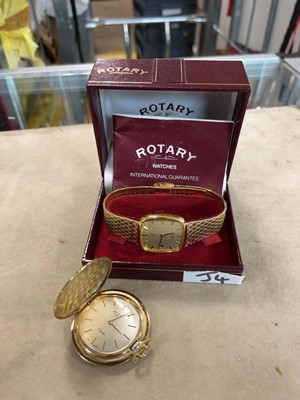 Lot 2458 - Rotary wristwatch in a case