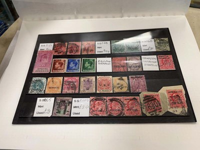 Lot 2394 - Folder of GB and world stamps for Queen...