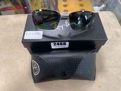 Lot 2468 - Pair of Rayban polarized sunglasses in case