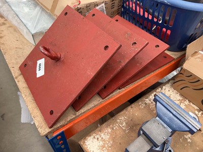 Lot 4660 - Four steel tile down eyelets