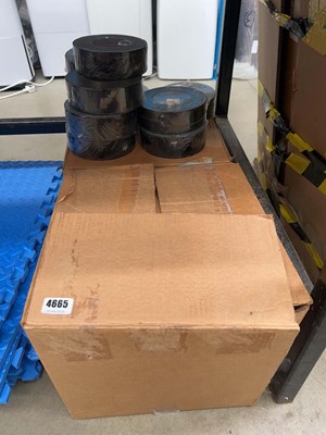 Lot 4665 - Two boxes of black tape