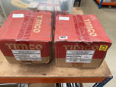 Lot 4672 - Two boxes of Timco fixings (2 boxes per box)
